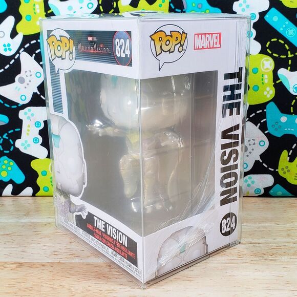 Funko PoP Marvel Wanda Vision The Vision #824 2021 Vinyl Figure + Protector New - Picture 6 of 8